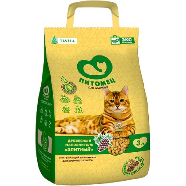 Питомец Древесный элитный 3 литра