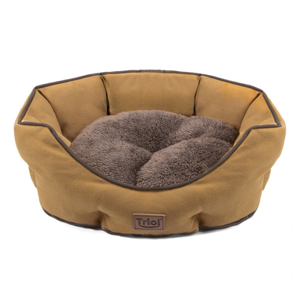 Овальная лежанка 'Осенняя классика' M от Triol: коричневая красота
