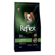 REFLEX PLUS MINI SMALL BREED ADULT DOG FOOD CHICKEN для взрослых собак мелких пород с курицей 3 кг