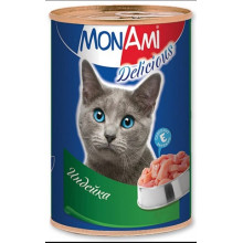 МОНАМИ консервы для кошек ИНДЕЙКА 350г