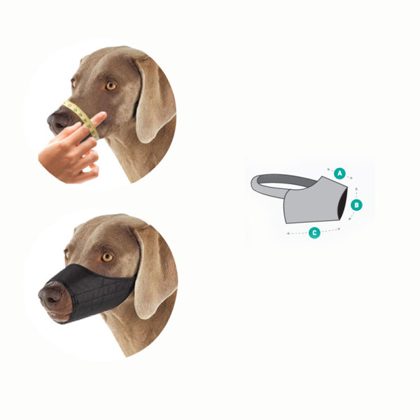 Нейлонды намордник XL, 360*60*100мм, Гамма