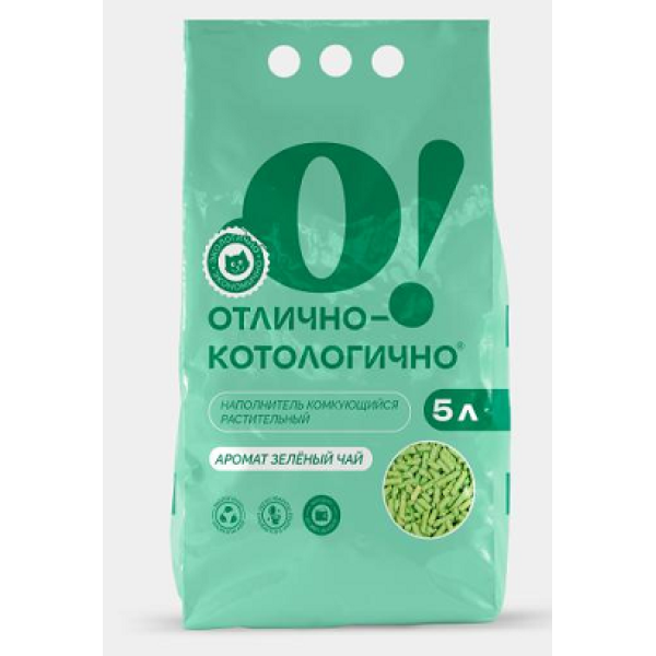 О!Отлично - котологиялық өсімдіктің 'Зеленый чай' 5л көшкі туалеті үшін мазмұнының шолуы