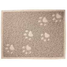 Коврик для кошачьего туалета прямоугольный "Лапки", бежевый, 400*300мм, серия HYGIENE