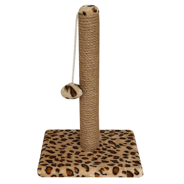 Когтеточка "Столбик №18" для котят с игрушкой, 260*260*460мм, Gamma