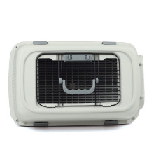 Переноска для животных с металлической дверцей и верхним люком "Карго" S, серая, 500*340*300мм, серия TRAVEL, Triol