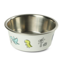 Миска металлическая на резинке "Динозаврики", 0,7л, Triol