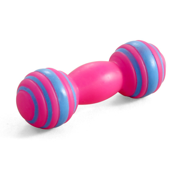 Игрушка для собак "Гантель полосатая" от Triol: 110мм