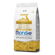 Барлық түрлілердің баласысы күріш пен картоппен адамдардың ересек тамағының бірі Монге