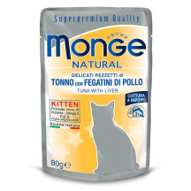 MONGE Tuna with liver in Jelly Kitten