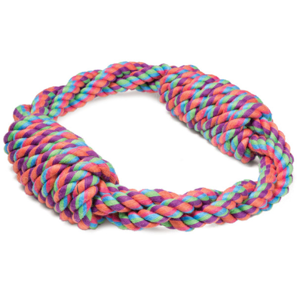 Игрушка для собак: веревочное кольцо с двумя узлами, 180мм, Triol