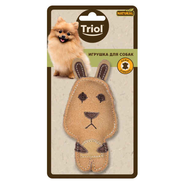 Игрушка для собак из натуральной кожи - Зайчонок NATURAL от Triol