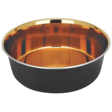 Миска металлическая интерьерная на силиконовой резинке утяжеленная "Гранж", 0,525л, Triol