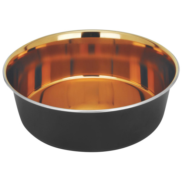 Металлическая интерьерная миска "Гранж" на силиконовой резинке, 0,525л, Triol