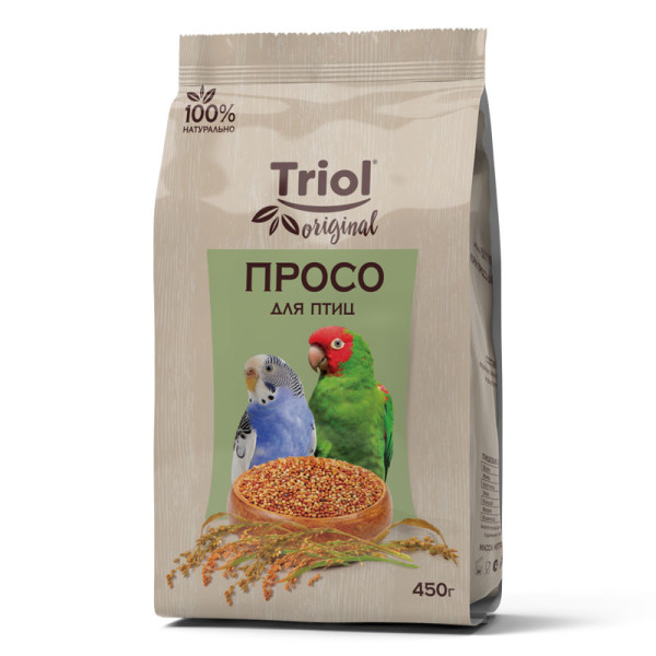 Питательный корм для птиц: просо, 450г от Triol Original