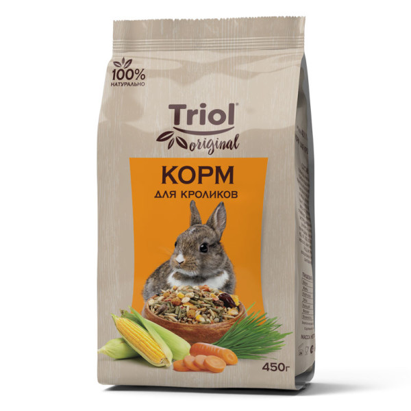 Качественный корм для кроликов Triol Original, 450г