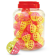 Кішкенің ойыншығы "Топ-жыртық", сары-көк, д40мм (жина 40 шт.)