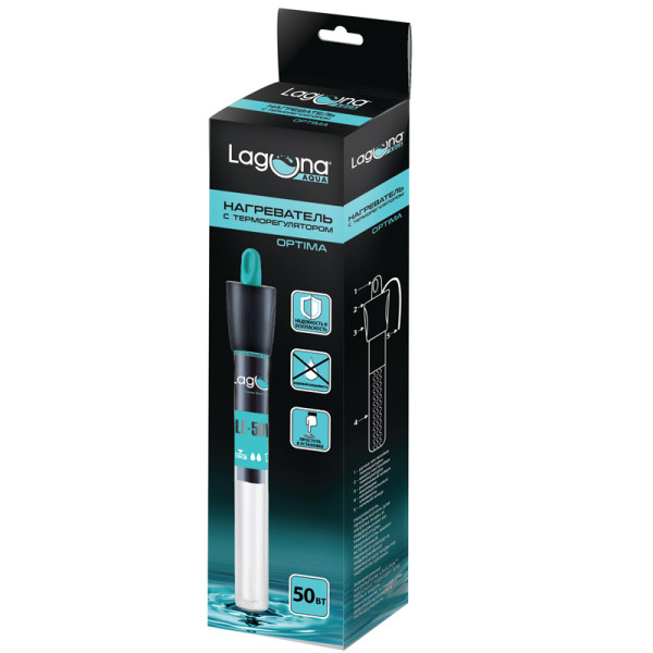 Нагреватель с керамическим греющим элементом Optima LE50W, 50Вт, d22*210мм, Laguna