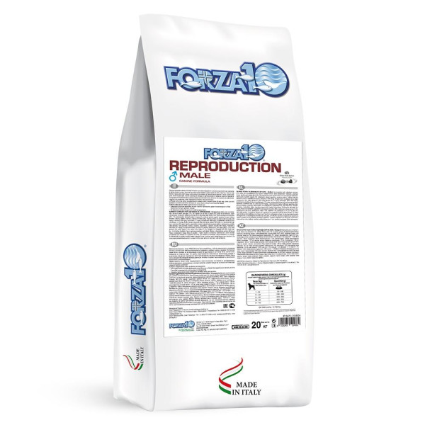 Forza10 reproduction male активтік лақтырау лақтырау - Жылжымалы көмірмен ақталған кобелдерді өсіру үшін ақталған толық рациондық тамақ.