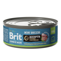 Brit premium by nature консервы ассорти из птицы с потрошками