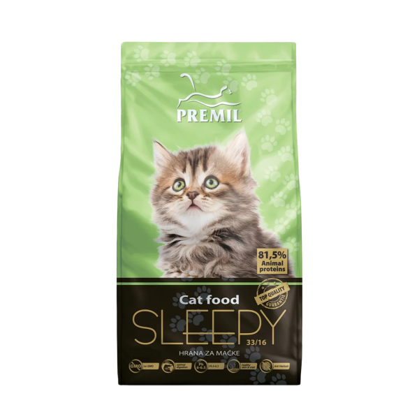 Корм для кошек Premil Sleepy цыпленок, утка 10 кг: идеальное питание для вашего питомца