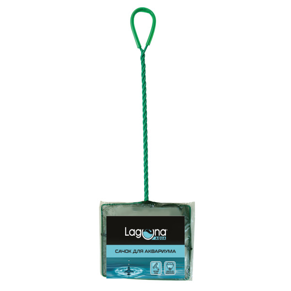 Сачок аквариумный, зеленый, 250*200*360мм, Laguna