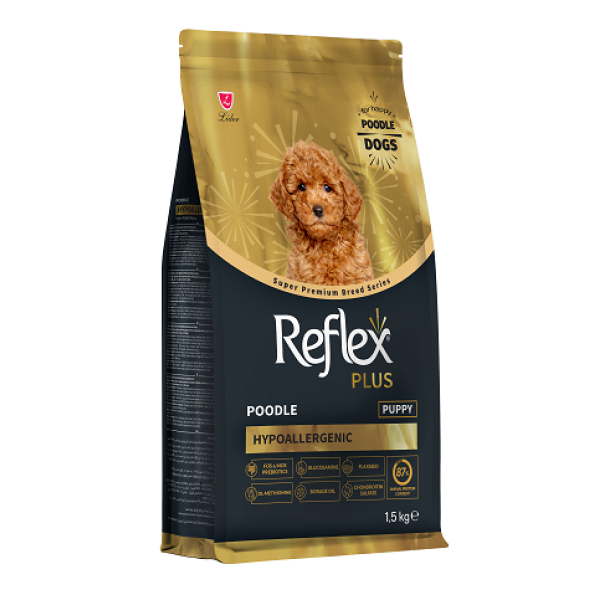 Питательное кормление для щенков пуделя: REFLEX PLUS HYPOALLERGENIC 1.5 кг