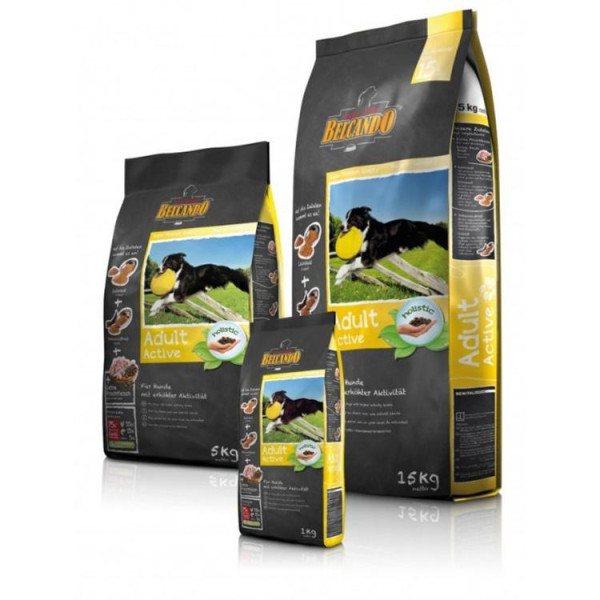 Belcando Adult Aсtive - Өлшемді жұмысқа жатқан барлық түрлердің активті қолданбалары үшін птицеймен тама (25/14,5)