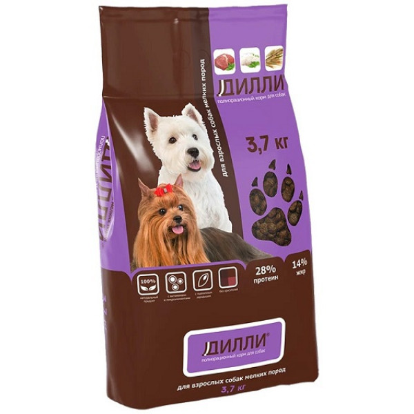 Деликатесные дили для мелких пород с говядиной 3,7 кг