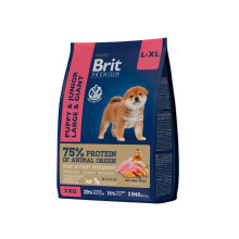 Брит Premium компаниясының күрікпен 3 кг үлкен және гиганттық ұқсас породалар үшін күрікті тама