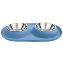 Металдық қос миска "Бриз" термопластиктік аяқталған, 2*0,22л, Триол