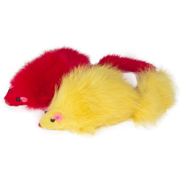 Игрушка для кошек Мышь цветная, 90-100мм (уп.2шт.), Triol