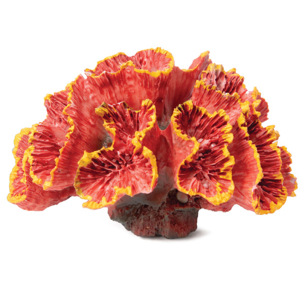 Коралл искусственный Кауластрея, красная, 70*50*45мм, Laguna