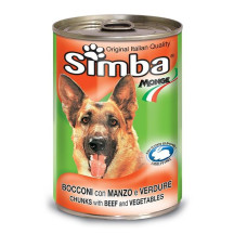 Simba wet premium quality chunkies with beef & vegetables