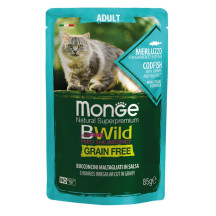 Monge BWild Cat Grain Free Pat terrine Merluzzo