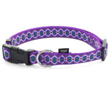 Ошейник нейлоновый "Сирень" L, фиолетовый, 25*450-680мм, Triol