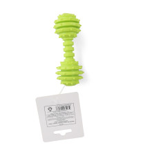 Көтергішке арналған каучук игрушка "Екі дәнек колокольчикпен гантель", 120мм, Triol