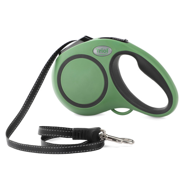 Поводок-рулетка Urban S для собак до 15кг, зеленый, Triol