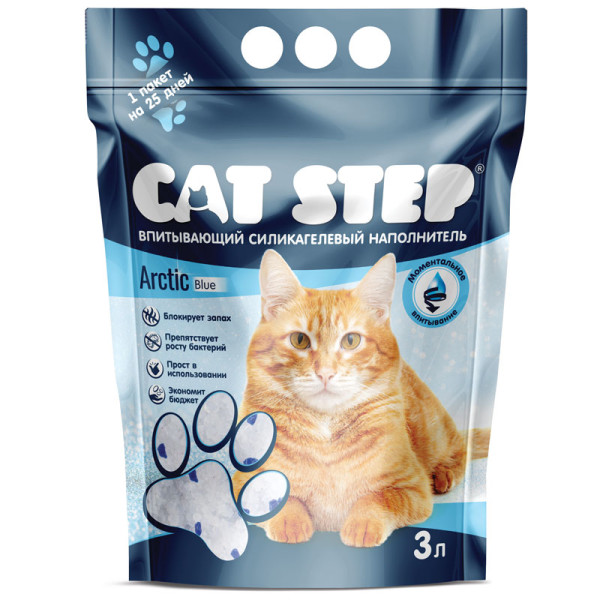 Арктикалық көк CAT STEP құйрықтық силикагелді толтырушы, 3 л