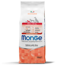 Сухой корм для щенков мелких пород Monge Dog Speciality Line Monoprotein лосось с рисом 7,5 кг