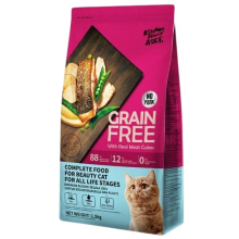 Grain Free Complete  Food for Beauty Cat For All Life Stages 1.5 kg (Kitchen Flavor)