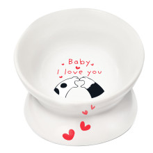 Миска керамическая на ножке "С любовью", 0,12л, Triol