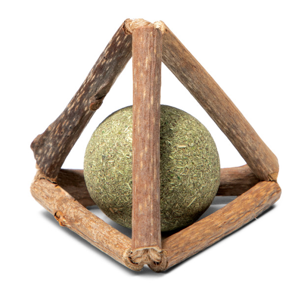 Игрушка для кошек из мататаби "Треугольник с кошачьей мятой", 50мм, серия NATURAL, Triol