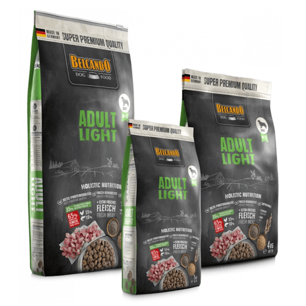 Belcando Adult Light - Туған жасы қымбатты, кем әрекетті, кастрированны және стерилизацияланған көпшілікке жатқан көпшілер үшін птицалы (19,8/9)