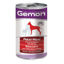 Gemon adult maxi chunks with beef and rice