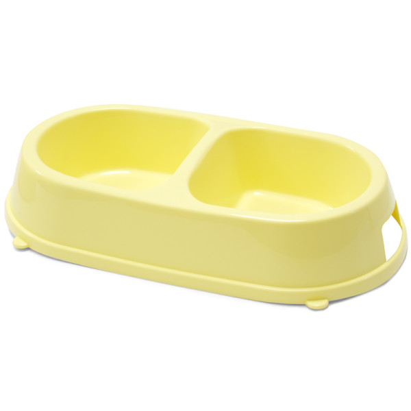 Миска пластиковая двойная, 2*0,26л, Gamma