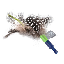 Кішкелер үшін ойыншық JOYSER Cat Teaser Қосымша түйірліктермен тірілген көрсеткі тасымалдаушы зелен, 12 см