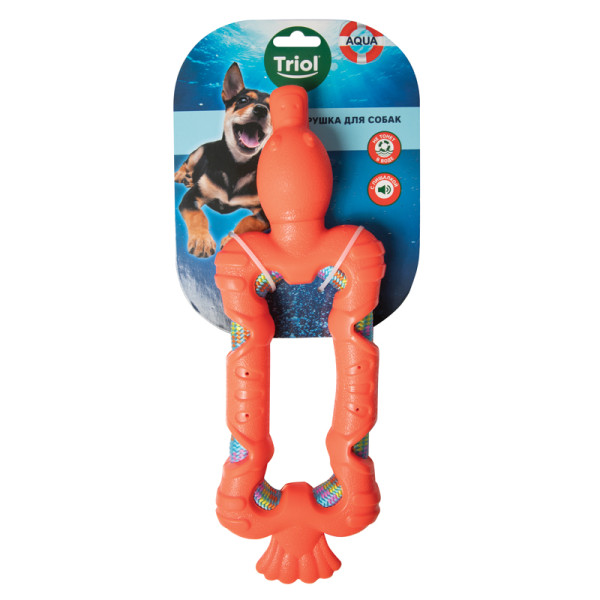 Игрушка для собак 'Утка с плетеной веревкой' от Triol - идеальный выбор для активных питомцев