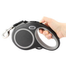 Поводок-рулетка для собак Urban L, 5м до 50кг, лента, черный, Triol