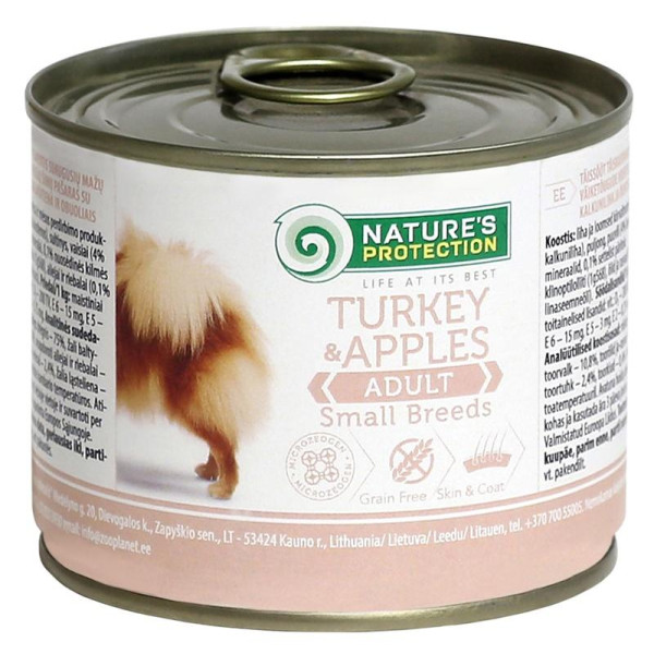 NP Adult Small Breeds Turkey&Apples консервы для собак индейка с яблоком 200 гр | Купить в интернет-зоомагазине