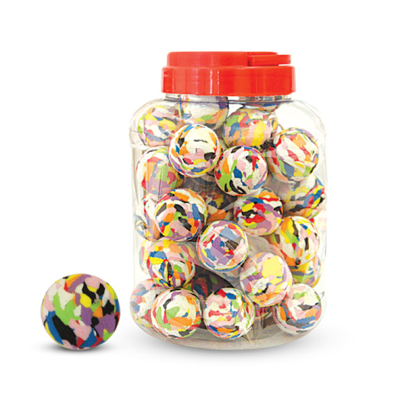 Игрушка для кошек Мяч разноцветный, d35мм (банка 50шт.), Triol